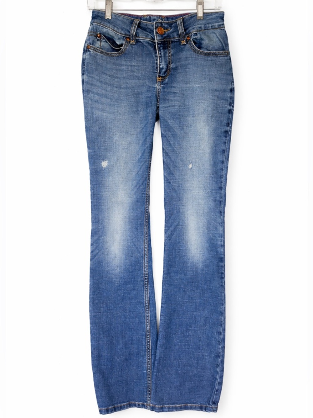 Wrangler Bootcut Jeans Size 3 Light Wash Western Y2K Low Rise Denim